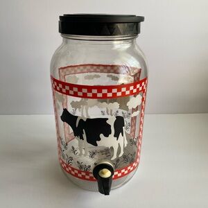 Golden Harvest Beverage Tapper Vintage Farmhouse Cow